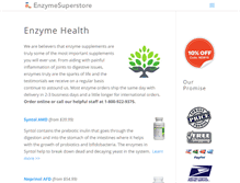 Tablet Screenshot of enzymesuperstore.com